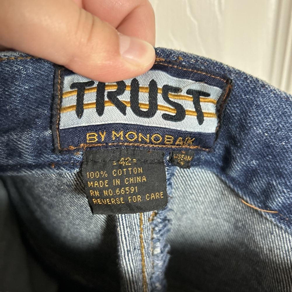 Vintage Trust by Monobaik Mens Denim Jacket And Jeans 42" Set Size XXL 2 piece - Picture 11 of 14